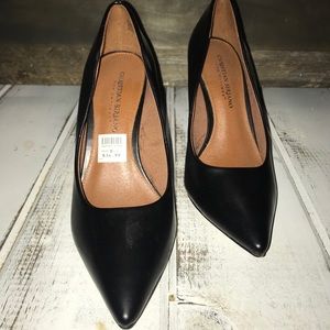 Christian Siriano black heels
